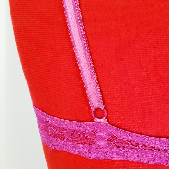 MH Plus Lace Underwire Bra - Magenta & Grey 38C - Picture 2 of 8